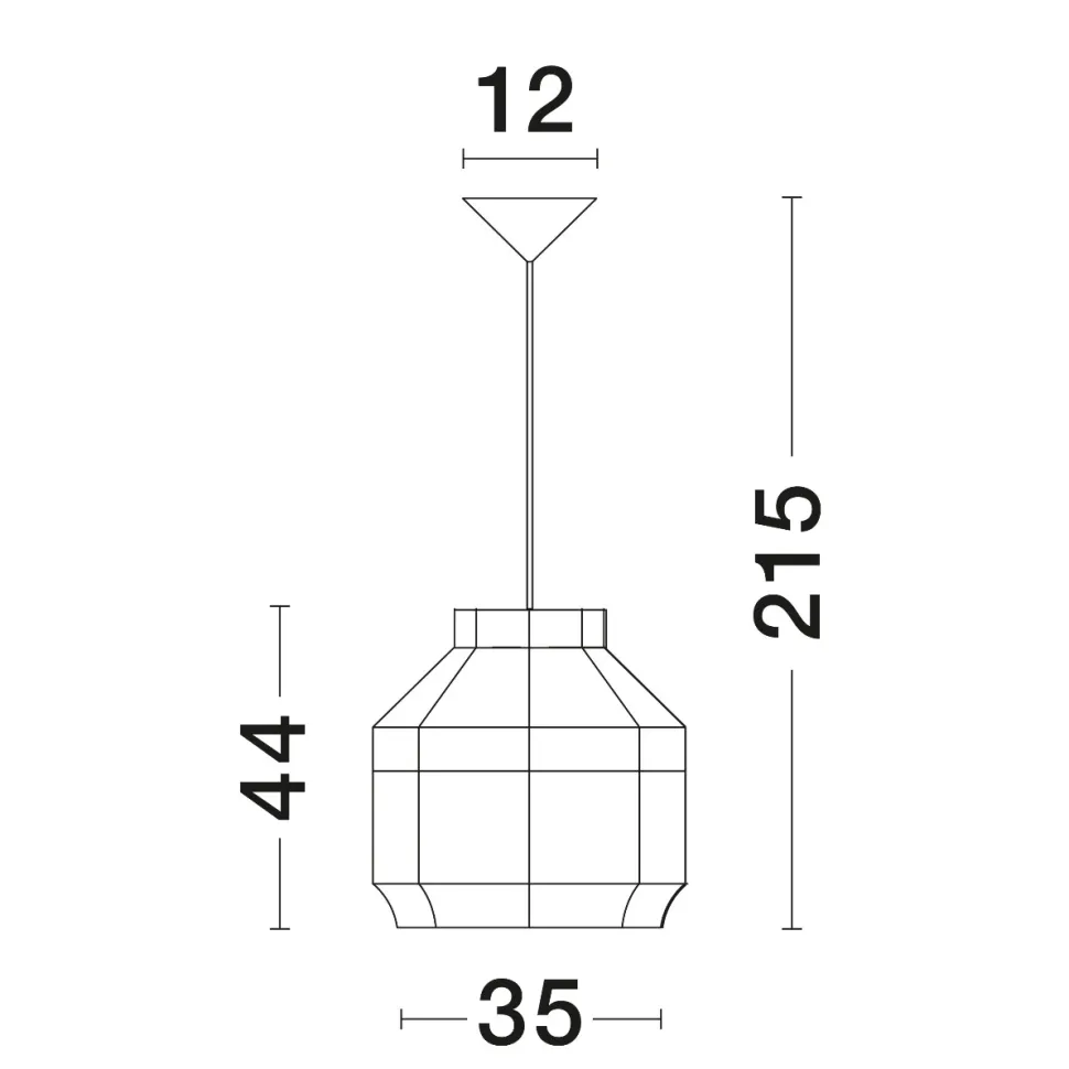 Lampadario di rattan naturale per camera da letto