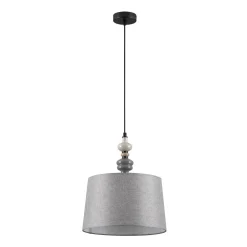 Lampadario di tessuto per camera da letto ceramica grigio marrone