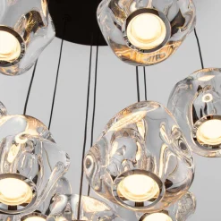 Lampadario grappolo sfere per camera da letto