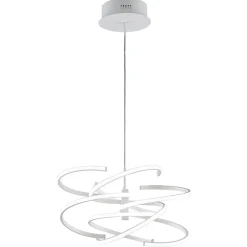 Lampadario led cct per camera da letto moderna nest perenz bianco