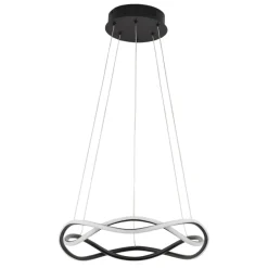 Lampadario led design per camera da letto nero