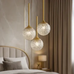Lampadario 3 luci per camera da letto contemporaneo