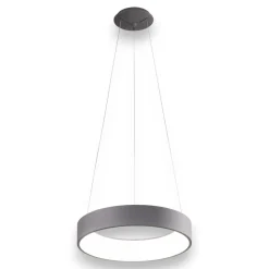 Lampadario moderno 60cm band diodi cerchio led 33w 3200k antracite