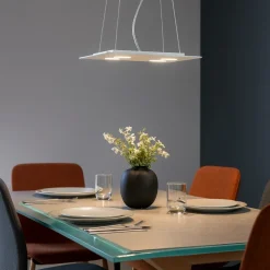 Lampadario moderno led bianco affralux flet