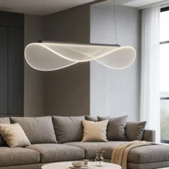 Lampadario moderno led 21w 3000k per salotto stilnovo diphy