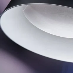 Lampadario moderno nero oxygen stilnovo led 50w 3000k dimmerabile biemissione