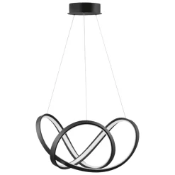 Lampadario nero design led per camera da letto