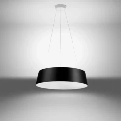 Lampadario nero led dimmerabile 36w 3000k moderno oxygen stilnovo