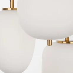 Lampadario oro 3 luci a grappolo per camera da letto