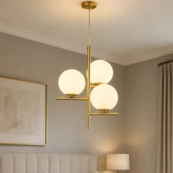 Lampadario oro ottone per camera da letto