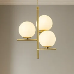 Lampadario oro ottone per camera da letto