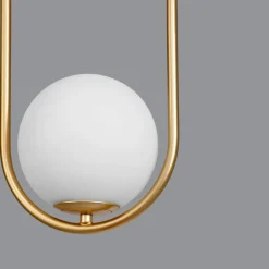Lampadario pendente oro per comodini camera da letto