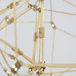 Lampadario per camera da letto led 29w 3000k costellazione oro