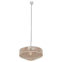Lampadario per camera da letto cotone beige