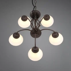 Lampadario per camera da letto effetto ferro battuto