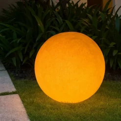 Lampade da giardino sfera oh! mars 75cm marrone linea light