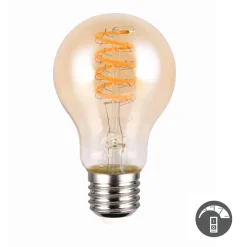 Lampadina e27 filamento ambrata led 7w 1800k 400 lumen dimmerabile