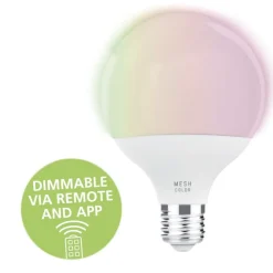 Lampadina e27 led globo 13w rgb dimmerabile da 2700k a 6500k 1300lm bluetooth eglo