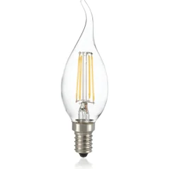 Lampadina e14 led 4w 4000k 460lm colpo di vento trasparente ideal lux