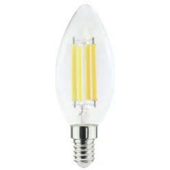 Lampadina e14 led 6,5w 4000k 806lm life candela vetro trasparente