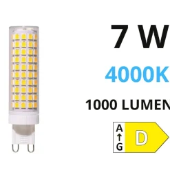 Lampadina g9 led 7w 4000k 1000lm ottica 300 life