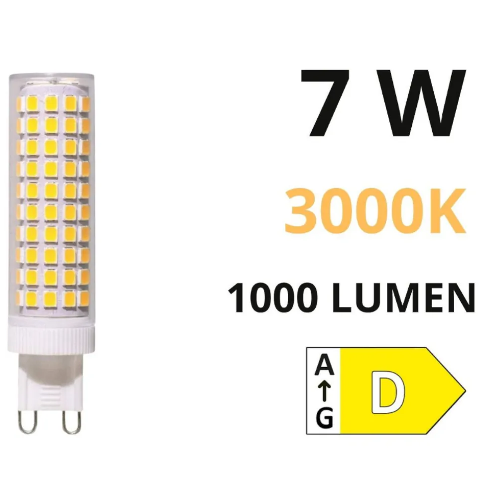 Lampadina g9 led 7w 3000k 1000lm 300° life