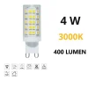 Lampadina led g9 dimmerabile 4w 3000k ottica 300 life