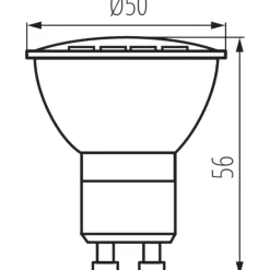 Lampadina led gu10 9w 900 lumen 3000k 3500k 4000k toplight