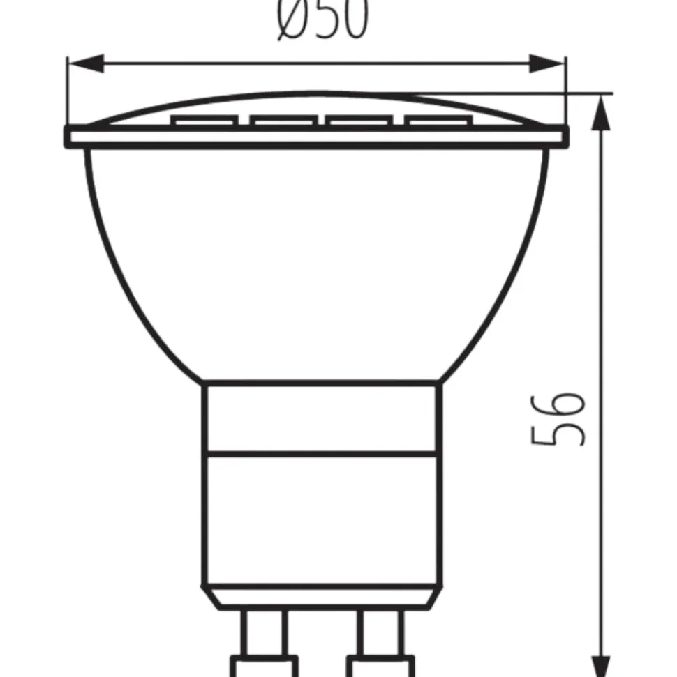 Lampadina led gu10 9w 900 lumen 3000k 3500k 4000k toplight