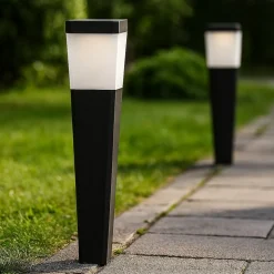 Lampioncini da giardino con pannello solare n2 pezzi led 6000k ip44