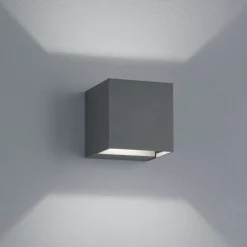 Life applique cubo led 20w 3000k 4000k 5000k antracite per esterno