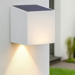 Life applique da esterno bianco solare crepuscolare movimento led 4000k 5w