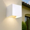 Life applique led 20w 3000k 4000k 5000k cubo bianco per esterno