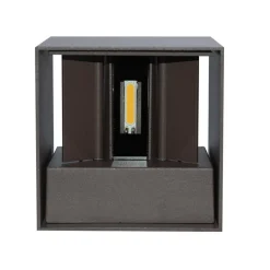 Life applique per esterni cubo marrone led 20w 3000k 4000k 5000k