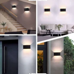 Life applique per esterno antracite 20w 3000k 4000k 5000k