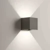 Life applique per esterno cubo led 12w tricolor grigio antracite ip65
