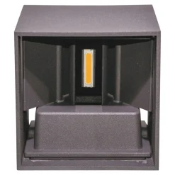 Life applique per esterno cubo led 12w tricolor grigio antracite ip65
