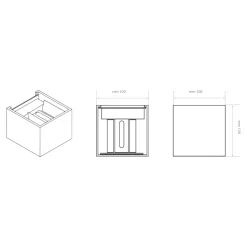 Life applique per esterno cubo led 12w tricolor grigio antracite ip65