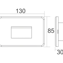 Life luce segnapasso marrone led 2w 3000k da incasso per esterno ip65