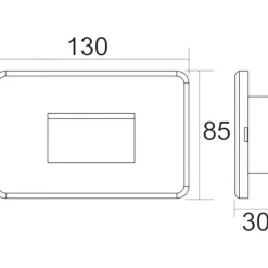 Life segnapasso led antracite per esterno da incasso 2w 3000k 4000k 5000k
