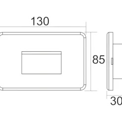 Life segnapasso led bianco da incasso per esterno 2w 4000k ip65 fp