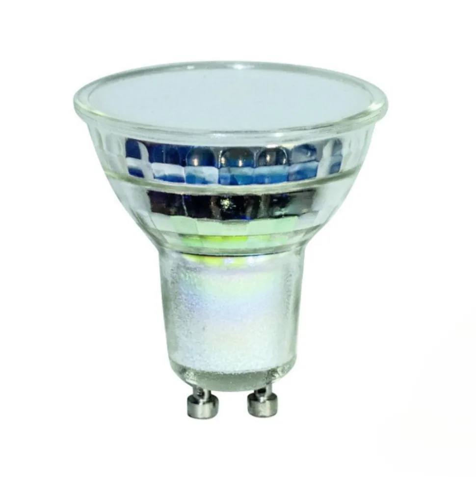 Life lampadina di vetro gu10 led 6,7w 3000k ottica 60 670lm cri80