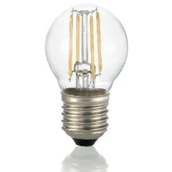 Life lampadina e27 led 6,5w 3000k 806lm sfera trasparente