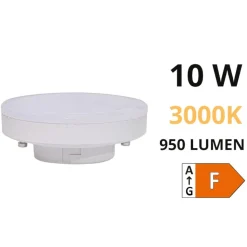 Life lampadina gx53 10w led 3000k 950lm ottica 120