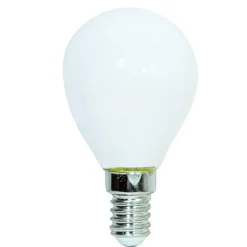 Life lampadina led e14 milky 4,5w 3000k 470lm minisfera vetro bianco