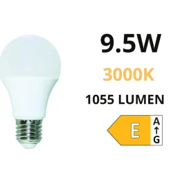 Life lampadina led e27 9,5w 3000k goccia 1055lm bianca ottica 280