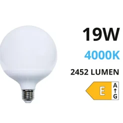 Life lampadina led globo e27 19w 4000k 2452lm