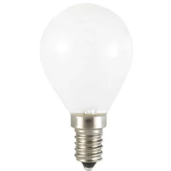 Life lampadina mini sfera e14 4,5w 4000k 470lm vetro bianco milky