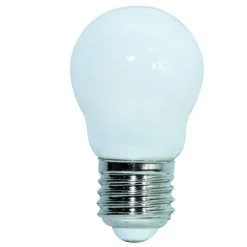 Life lampadina mini sfera led e27 4,5w 4000k vetro bianco milky