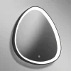 Lifering specchio da parete nero led 25w 3000k vivida